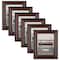 6 Pack: Home Brown & Black Wood Grain Frame by Studio Décor®